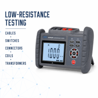 Testeur numérique intelligent de résistance d'isolement DC, haute précision, précision de 0,1%, protection IP67, affichage rétroéclairé, 2500mAh