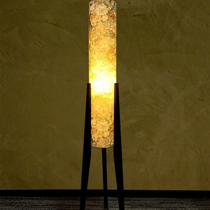 Lampe sur pied Liberty Fabric avec base en bois massif, éclairage LED, éclairage d'ambiance pour la maison, lampe cadeau, couverture de 15 à 30 m² - Product Image 5