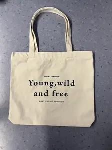 Il Designer MOQ basso all'ingrosso ricicla la borsa in tela di cotone per lo Shopping con Logo personalizzato durevole riutilizzabile ecologico