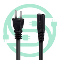 Cable de Alimentación de CA de 2 Pines con Conector Europeo Tipo 8 de Senye Cable Factory Direct para Monitor, Impresora y Adaptador
