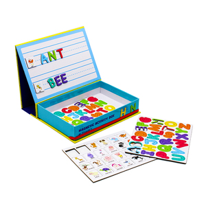 2025 la vendita calda di educazione creativa e <span class=keywords><strong>alfabeto</strong></span> magnetico e apprendimento delle lettere Puzzle Dress up Activity Box - Product Image 3