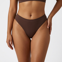 Culottes string en tricot taille basse pour femmes, côtelées, respirantes, confortables, ajustées, sous-vêtements féminins pour usage quotidien, vente en gros usine