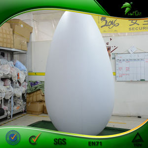 Balon Telur Tiup Raksasa Putih untuk Iklan Luar Ruangan, Telur Paskah Tiup Kustom untuk Promosi, Layar Iklan LED - Product Image 2