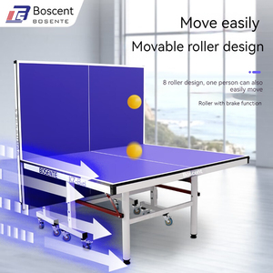 Vente directe d'usine <span class=keywords><strong>de</strong></span> <span class=keywords><strong>table</strong></span> <span class=keywords><strong>de</strong></span> ping-pong pleine grandeur à prix compétitif avec roues pliables et amovibles - Product Image 5