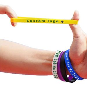 Pulsera de Silicona Personalizada de Alta Calidad con Logotipo para Beneficios Empresariales, Celebraciones de Aniversario y Regalos Corporativos - Product Image 4