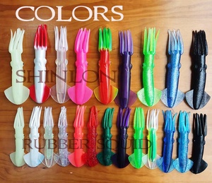9 Inch Cao Su Mauler Squids Sản Xuất Tại Trung Quốc 23 Cm Nhựa Mềm Cá Ngừ Trolling Cá Mực Thu Hút Trò Chơi Lớn Trolling Lures Và Giải Quyết - Product Image 5