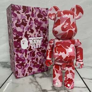 ตุ๊กตา Bearbrick 400% วัสดุ ABS ของตกแต่งบ้าน รูปปั้น กล่องลายพราง ของเล่นไวนิล - Product Image 4