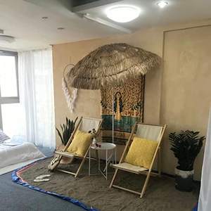 Sombrilla de paja de Color Natural para exteriores, paraguas de playa con inclinación, a la moda, Océano fino, Hawái, Playa - Product Image 4