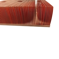 Radiateur en aluminium à ailettes en cuivre haute densité pour le refroidissement des amplificateurs