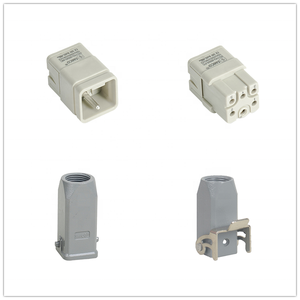 09120053001,09120053101 HQ-005 16A 5 1ピンr6ピントップエントリー同様のハーティングハンQ5/0圧着ヘビーデューティーコネクタ - Product Image 6