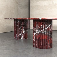 Mesa de Comedor de Granito Patagonia de Diseño Moderno, Mesa Central de Piedra Natural para Interiores, para Uso en Villas u Oficinas