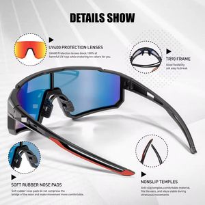 Lunettes de protection anti-buée pour verres correcteurs, idéales pour la randonnée, le cyclisme en extérieur, le VTT, le vélo de montagne, et le ski, protection UV400 - Product Image 5