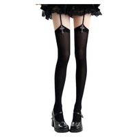 Collants à bretelles en forme de croix pour femmes, printemps et automne, collants longs imprimés de style japonais Y2k, sous-culture