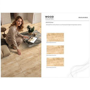Azulejos de Porcelana Mate Estilo Madera Natural Color Gris Coster, 24x48 Pulgadas, para Pisos Interiores Contemporáneos - Product Image 3