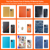 Feuille vierge en hydrogel imprimable pour coque de téléphone, design cuir, directement de l'usine, faible MOQ