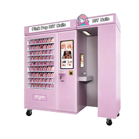 Distributeur automatique de press-on nails avec impression personnalisée, affichage numérique LED en verre trempé pour manucure et nail art, gestion basée sur le cloud