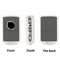 Vente directe d'usine, coque de clé en TPU avec garniture dorée/argentée pour la série Volvo, étanche, anti-poussière, protection souple, étui pour clé de voiture