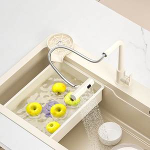 Fregadero de Cocina de Acero Inoxidable 304 Engrosado, de un Solo Tazón Grande, Estilo Crema, Fácil de Limpiar para el Hogar - Product Image 4