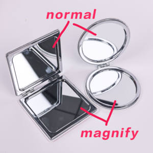 Miroir de poche personnalisé haute définition, petit miroir compact rond, miroir cosmétique personnalisé - Product Image 6