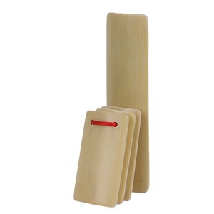 Claquettes en bambou pour enfants et adultes, 1 planche longue, 3 planches courtes, jouet éducatif pour l'entraînement à la parole et la pratique des performances - Product Image 5