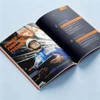 Brochure promotionnelle personnalisée à faible MOQ, livraison rapide, impression de catalogue de produits