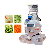 Automatische motor aangedreven fruit-, groente-, ui-, peper- en wortelsnijmachine YQC850 model, 1 jaar garantie