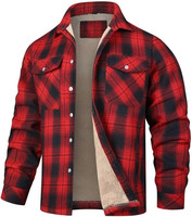 Veste décontractée chaude pour homme en polyester à col rabattu à carreaux en polaire de style européen pour l'hiver et l'automne