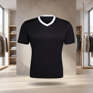 Maillot de football unisexe d'été 2026 nouvelle saison, coupe slim, col en V, brodé, anti-humidité, manches courtes, vente en gros - Product Image 3