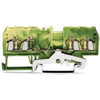 280-837 Bornier de traversée DIN Rail original allemand en stock, large, vert-jaune 280-837