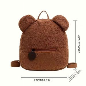 Mochila Infantil de Peluche Personalizada con Nombre Bordado, Forro de Algodón y Poliéster, Bolsillo Interior - Regalo de Cumpleaños para Niños - Product Image 5