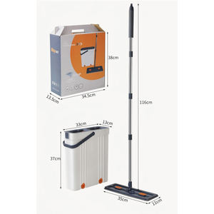 Juego de Mopa Plana con Cubeta, Mopa Absorbente <span class=keywords><strong>para</strong></span> Limpieza del Hogar, Juego de Cubeta y Mopa - Product Image 2