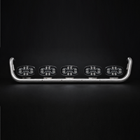 Barre lumineuse de toit pour camion 12V-30V, 5x80W LED, feux de route et de croisement, DRL, étanche IP68K, pour camion, remorque