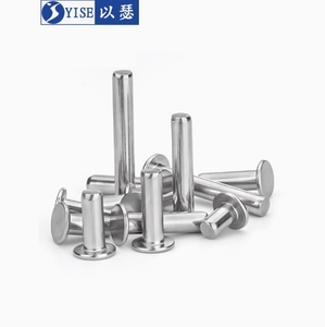 Bán Buôn Tùy Chỉnh Rắn Nhôm Đinh Tán 1/4X1/2 Rắn Carbon Thép Đinh Tán 8Mm M10 Thép Không Gỉ Đầu Phẳng Rắn Đinh Tán - Product Image 3