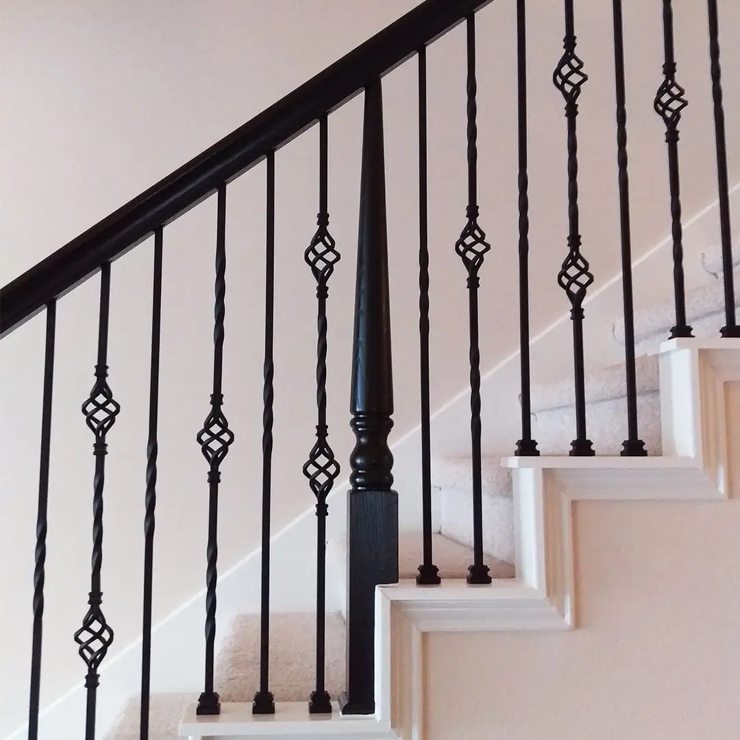 Forged Iron Baluster Forged Iron Pillars For Stair Handrail Wrought Iron Decoration