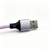 Cable de Carga Rápida USB-A a Tipo-C con Trenzado de Nailon para Auriculares de Computadora y Teléfonos Android - Togudu T-269 en Varios Colores