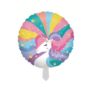 Party Love Unicorn <b>Balloon</b> 45cm Rainbow Design Foil Party <b>Decoration</b> Birthday Kids Cartoon Metallic - Product Image 1