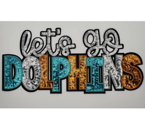 Parche Bordado Personalizado con Lentejuelas Brillantes de los Let's Go Lions, Parche Bordado para el Día del Partido, para Manualidades Textiles, 32 Equipos, Venta al por Mayor - Product Image 2