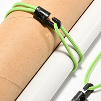 Cordon Élastique Bungee de 4 mm avec Crochet - Sangle Extensible en Latex Ultra-Résistante pour Sacs de Cannes à Pêche et Mainti