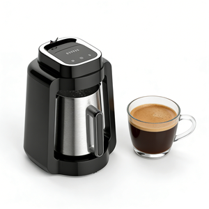 Macchina per Caffè Elettrica Turca <span class=keywords><strong>4</strong></span> Tazze Compatta in Acciaio Inox Termico per Hotel e Uso Domestico - Product Image 5