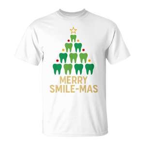 Camiseta navideña dental para dentistas y asistentes dentales, regalo navideño - Product Image 1