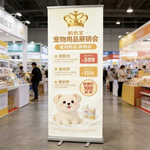 Support déroulable simple 85x200cm, prix économique avec options de pieds en aluminium ou en plastique pour un usage quotidien - Product Image 1