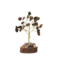 Ensemble d'arbres de vie en cristal sur base en bois, décorations pour le bureau et la maison, emballage en boîte en papier, vente en gros