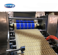 Machine de moulage automatique rotative Skywin Model-400mm à commande PLC pour biscuits mous, 220V/380V, petite échelle