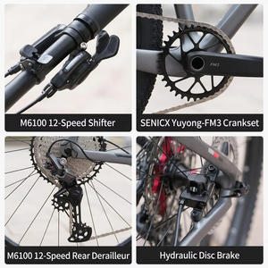 Nueva Bicicleta <span class=keywords><strong>de</strong></span> Montaña LEOPARDpro Ligera con Horquilla <span class=keywords><strong>de</strong></span> Aleación <span class=keywords><strong>de</strong></span> Magnesio y Bielas Huecas para Adultos, Directo <span class=keywords><strong>de</strong></span> Fábrica, Hardtail <span class=keywords><strong>MTB</strong></span> - Product Image 3