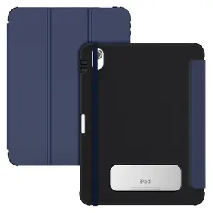 Outstanding performance magnet folio case for iPad 10.9 10th gen elastic band fix triple foldable stand smart full cover