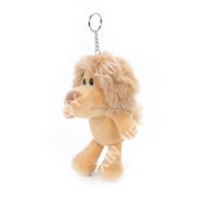 Peluche lion en coton PP personnalisable, mini peluche lion porte-clés avec services OEM ODM