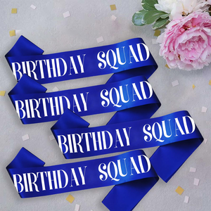 Écharpe en satin multicolore personnalisée Joyeux Anniversaire pour reine de la fête, accessoire photo et décoration de fête - Product Image 6