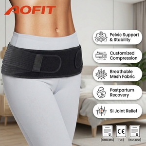Ceinture sacro-iliaque AOFIT antidérapante, réglable, médicale, personnalisable, soutien pelvien, respirante, en Spandex et Nylon, pour hommes, été et printemps - Product Image 1