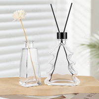 Bouteilles diffuseurs en verre transparent multi-formes pour la maison, 80ml-200ml, avec bouchons et bâtonnets – Vente en gros