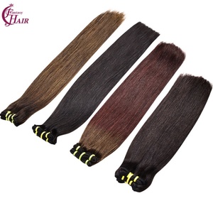 FH Vente en gros Extensions de cheveux à trame bouclée Fumi Paquets de cheveux humains vierges vietnamiens à double tirage - Product Image 5